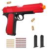 Bugrtey Soft Bullet Toy Gun Pistol with Shell Ejecting for Indoor/Outdoor Shooting Games Toys, Fake Prop Gun for Halloween Costume, Educational Play Toy Guns Model(Red), Christmas/Birthday Gifts view 1