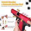 Bugrtey Soft Bullet Toy Gun Pistol with Shell Ejecting for Indoor/Outdoor Shooting Games Toys, Fake Prop Gun for Halloween Costume, Educational Play Toy Guns Model(Red), Christmas/Birthday Gifts view 3