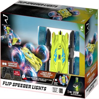 AMO TOYS Revolt - R/C Flip Speeder Lights (51009), Black