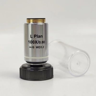 5X 10X 20X 50X 100X Infinity Microscope Objective Achromatic Long Working Distance Metallographic Microscope Parts 20.2MM (Size : FL 100X)