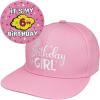 6th Birthday Girl, 6th Birthday Hat Pink for Girls, Happy 6th Birthday Badge Button for Girls, 6 Year Old Girl Birthday Party Favor, 6th Birthday Decorations for Her, 6 Yr Old Birthday Outfit