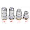 195 Biological Microscope achromatic lenses set 4X 10X 40X 100X Microscope Parts Accessories view 3