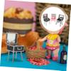 VICASKY 3pcs Miniature Makeup Box Doll House Decoration Makeup Organizers for Vanity Mini Storage Box Decor view 3