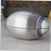 Abaodam Piggy Bank Decorative Rugby Shaped Pot Money Bank for Boys and Girls Unique Sports Theme Savings Jar for Boys and Girls Antique Finish view 3