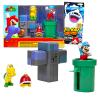 Super Mario Diorama Set for Kids - Bundle with Mario Diorama Playset with Super Mario Figurine, Interactive Pieces, and More | Super Mario Underground Playset view 1