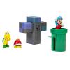 Super Mario Diorama Set for Kids - Bundle with Mario Diorama Playset with Super Mario Figurine, Interactive Pieces, and More | Super Mario Underground Playset view 2