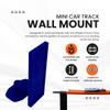 Racetrack Wall Connectors Compatible with Hot Wheels Tracks | Screw in or Adhesive Version | Create Epic RaceTracks | Made in USA (10-Pack Blue) view 2