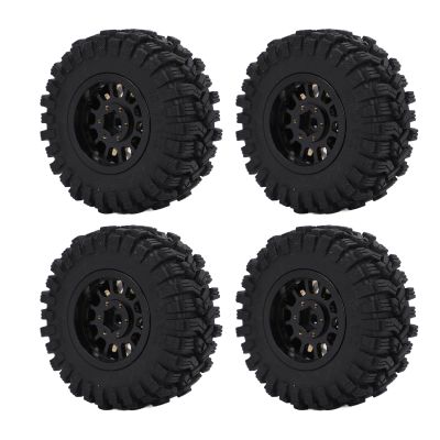 1.2 Inch Wheel Tires, 4 Pieces Brass Rim Wear Resistance Increased Stability RC Car Tires for 1/18 RC Cars