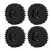 1.2 Inch Wheel Tires, 4 Pieces Brass Rim Wear Resistance Increased Stability RC Car Tires for 1/18 RC Cars view 1