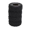 1.2 Inch Wheel Tires, 4 Pieces Brass Rim Wear Resistance Increased Stability RC Car Tires for 1/18 RC Cars view 4