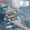 Aetheria B2 Spirit Bomber Bricks Set 1:70 Flying-Wing Ultra-High-Speed Aircraft with Magazine, Military Airplanes Designed by DarthDesigner, Collectors & Enthusiasts for Adult-2063 Pieces view 2