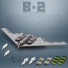 Aetheria B2 Spirit Bomber Bricks Set 1:70 Flying-Wing Ultra-High-Speed Aircraft with Magazine, Military Airplanes Designed by DarthDesigner, Collectors & Enthusiasts for Adult-2063 Pieces view 3
