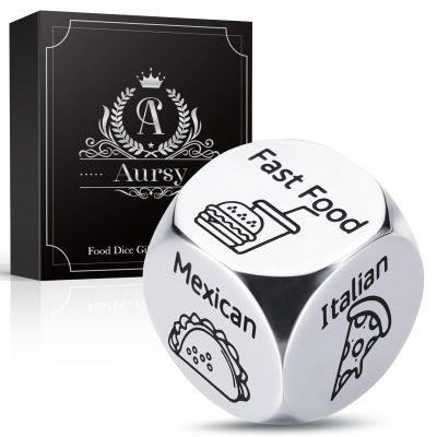 Aursy Valentines Day Gifts for Him Her Kids, Date Night Food Dice, Gifts for Men Women Men Kids Adults, Birthday Gifts for Him Mens Gifts, Couple Wedding Easter Valentines Father Day