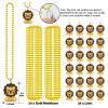 CiciBear 24 Pack Lion Necklace Party Favors with Mardi Gras Beads for Safari Jungle Animals Wild ONE Party Favors, Home Decorations, Festivals, Wedding, Birthday Celebrations view 2