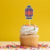 16pcs Eid Mubarak Cake Topper Ramadan Kareem Cupcake Topper Star Moon Castle Cake Picks Islamic Muslim Eid Mubarak Festival Party Cake Decorations Supplies view 4