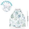 Flradish Watercolor Leaves Stretchy Baby Car Seat Cover Soft Breathable Nursing Cover Breastfeeding Cover Multiuse Infant Carseat Stroller Cover for Girls and Boys view 3