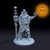 ToysCentral Basics Zaxon Volt, The Arcane Artificer | Electric Wizard for Tabletop Games Like D&D and War Gaming Large, Gray, 02E007.1-01 view 2
