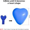 100 Pack Heart Shaped Balloons,10 Inch Latex Heart Balloons for Valentine's Day Engagement Wedding Party Decorations (Red) view 2