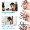 36Pcs Magnetic Rings Fidget Toys Spinner Set Easter Basket Stuffers for Kids Party Favors,Finger Magnet Rings Endless Hours of Fun ADHD Stress Relief Fidget Spinners for Birthday Adults view 3