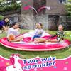 22ft Slip and Water Slide with 2 Inflatable BodyboardsPink Water Slide with Sprinkler for Kids BackyardSummer Water Toys for Kids OutsideLawn Water Slide view 3
