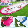22ft Slip and Water Slide with 2 Inflatable BodyboardsPink Water Slide with Sprinkler for Kids BackyardSummer Water Toys for Kids OutsideLawn Water Slide view 4