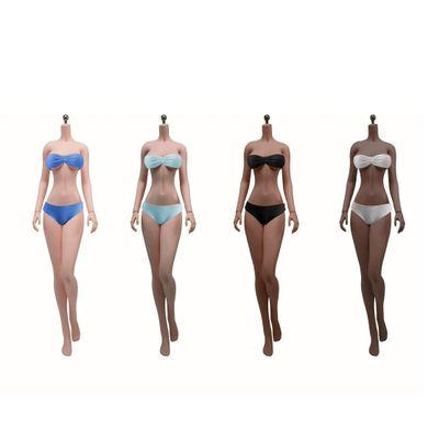 1/6 Scale Female Body,12inch Female Super Flexible Pale Skin Large Bust Tall and Slender Seamless Action Figure Body Collection (S40D Black Skin No Head)