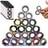 24Pcs Magnetic Rings Fidget Toys Spinner Set Easter Basket Stuffers for Kids Party Favors,Finger Magnet Rings Endless Hours of Fun ADHD Stress Relief Fidget Spinners for Birthday Adults view 1