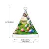 Augenstern Christmas Hat Easter-Eggs-Rabbit-Floral Xmas Hat Unisex Santa Hat view 3