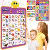 Alphabet Wall Chart, Talking ABC, Music Poster, Kids Learning Toys for Toddlers 2-4, Interactive Educational Toddler Montessori Toys, Birthday Gifts for Age 1 2 3 4 5 Year Old Girls Boys - Purple view 1