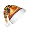 Augenstern Christmas Hat Happy-Hanukkah-Jewish-Menorah Xmas Hat Unisex Santa Hat view 2