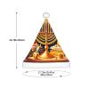 Augenstern Christmas Hat Happy-Hanukkah-Jewish-Menorah Xmas Hat Unisex Santa Hat view 3