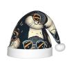 Augenstern Christmas Hat Cute-Otter-Sunglasses Xmas Hat Unisex Santa Hat view 1