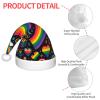 Augenstern Christmas Hat Lgbt-Gay-Pride-Rainbow Xmas Hat Unisex Santa Hat view 4