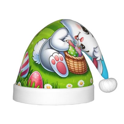 Augenstern Christmas Hat Cute-Easter-Eggs-Rabbit Xmas Hat Unisex Santa Hat