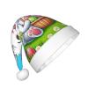 Augenstern Christmas Hat Cute-Easter-Eggs-Rabbit Xmas Hat Unisex Santa Hat view 2