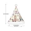 Augenstern Christmas Hat Cute-Floral-Alpaca-Llama Xmas Hat Unisex Santa Hat view 3