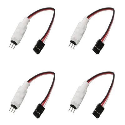 yuenhoang 4PCS Steering Gear Reducer Adaptation Voltage 3.6-16V Servo Speed Delay Length 100mm Universal Slow Switch Spare Parts for RC Model Landing Gear/Boat/Hatch (4pcs)