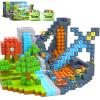 120PCS Magnetic Blocks-Build Mine Magnet World Set for Boys & Girls Age 3-5 6-8, STEM Sensory Toys for Toddlers Gifts for 3+ Years Old Girls Boys view 1