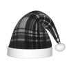 Augenstern Christmas Hat Grey-Black-Tartan Xmas Hat Unisex Santa Hat view 1