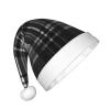 Augenstern Christmas Hat Grey-Black-Tartan Xmas Hat Unisex Santa Hat view 2
