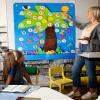 CHEFAN Felt Letter and Number Tree, Coconut Tree Alphabet Game, Felt Story Board Set for Early Education Storytelling, Flannel Board for Wall Teaching Home Classroom Play view 4
