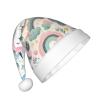 Augenstern Christmas Hat Rainbow-Unicorn-Cartoon Xmas Hat Unisex Santa Hat view 2