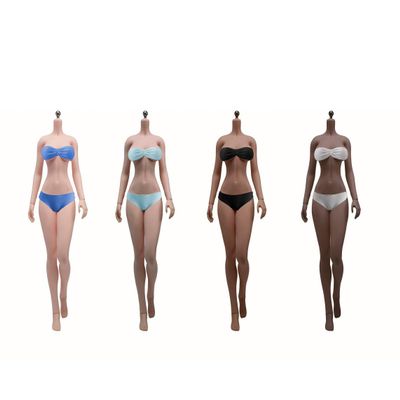 1/6 Scale Female Body,12inch Female Super Flexible Pale Skin Large Bust Tall and Slender Seamless Action Figure Body Collection (S41C Brown Skin No Head)