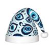 Augenstern Christmas Hat Greece-Bead-Blue-Evil-Eye Xmas Hat Unisex Santa Hat view 1