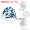 Augenstern Christmas Hat Greece-Bead-Blue-Evil-Eye Xmas Hat Unisex Santa Hat view 4