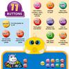 Electronic Alphabet Wall Chart, Talking ABC, 123s, Music Poster, Kids Learning Toys for Toddlers 1-3, Interactive Educational Toddler Toy, Birthday Gifts for Age 1 2 3 4 5 Year Old Boys Girls - Blue view 2