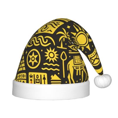 Augenstern Christmas Hat Horus-Pharaohs-Egypt Xmas Hat Unisex Santa Hat