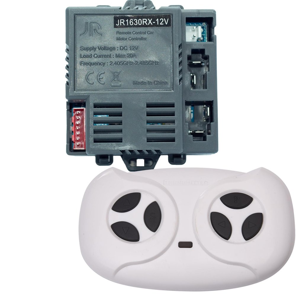 JR1630RX-12V Receiver and Remote Control Replacement Parts for Ride on Toys Kids car,Controller Board Power Wheel Control Box and Remote,Controller with Remote for Ride on car