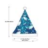Augenstern Christmas Hat Cute-Narwhal-Blue Xmas Hat Unisex Santa Hat view 3