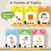JoyCat Talking Flash Cards for Toddlers 1-5 Clear Voice & Thick Cards & Easy to Slide in and Out, Independent Learning & Speech Development Toys, 16 Topics view 2